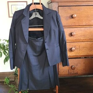 Navy skirt suit